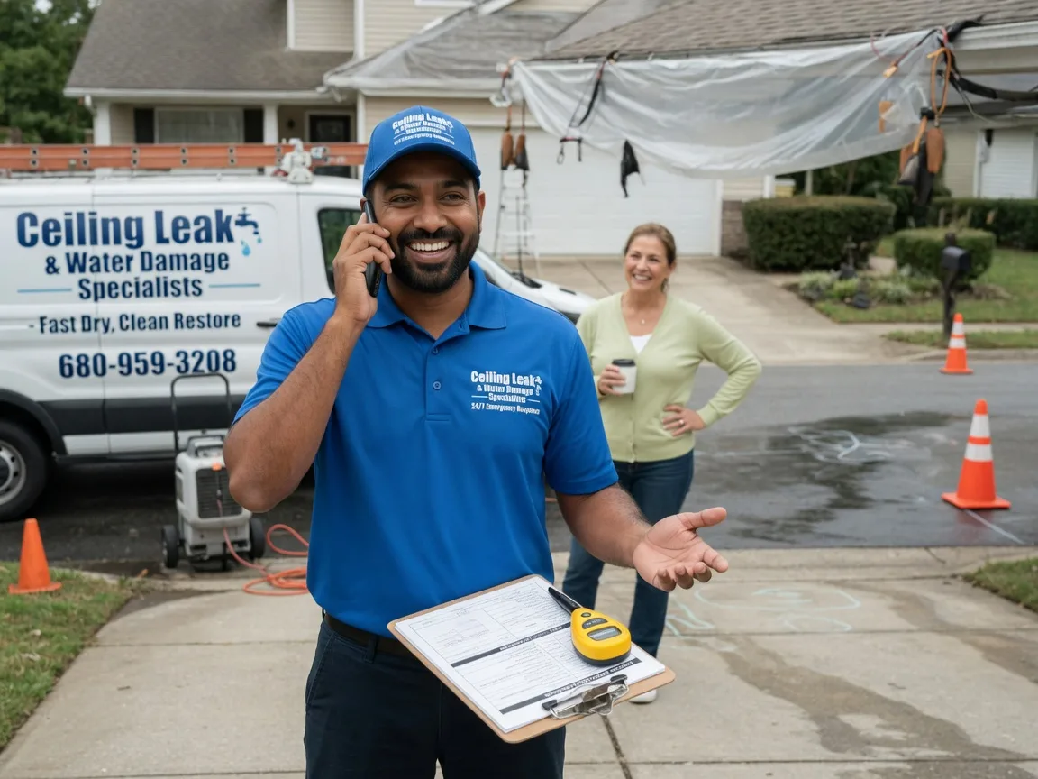 Ceiling Leak Cleanup Eldridge, IA FAQs